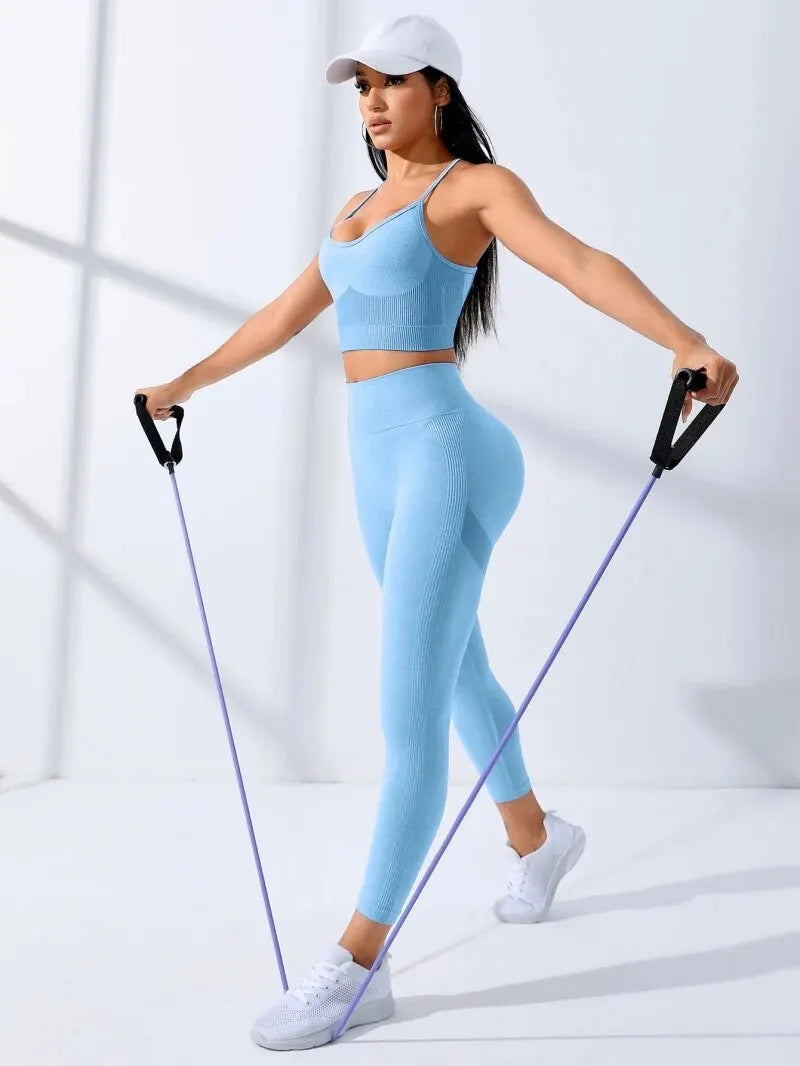 Seamless Workout Outfits Yoga Sportswear 2 PÇS - GnL Web Store